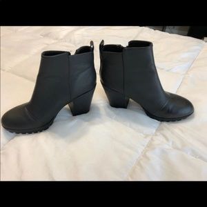 Black Zip Up Booties